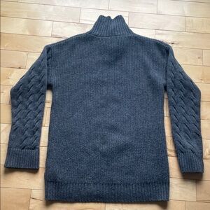 Gentle Herd wool-cashmere blend sweater, charcoal grey, sz S